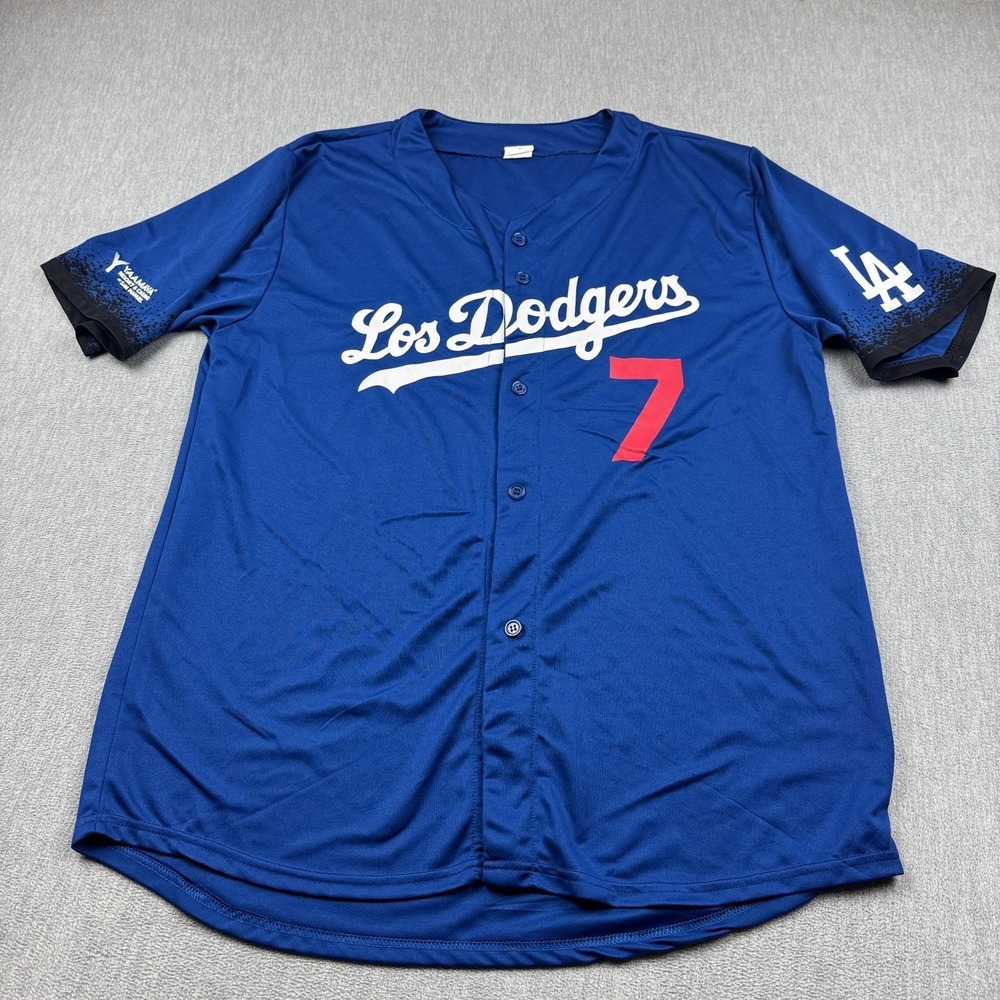 Los Angeles Dodgers Jersey Shirt Mens XL Blue City Connect ‎ #7 Julio Urias MLB